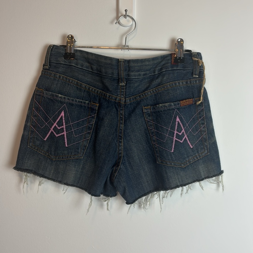 NWT 7FMK Denim Blue Women's Shorts - Picture 3 of 5